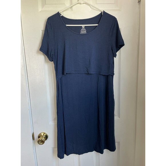Kindred Bravely Eleanora Bamboo Maternity Nursing Dress Womens Medium Stretch - Picture 1 of 6
